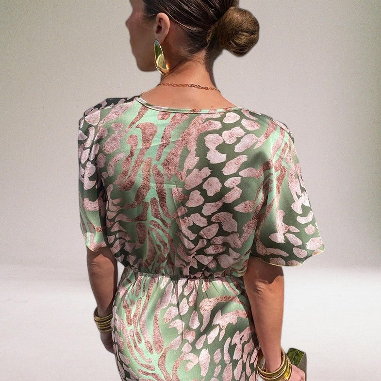 Women's Evening Maxi Dress | V-neck