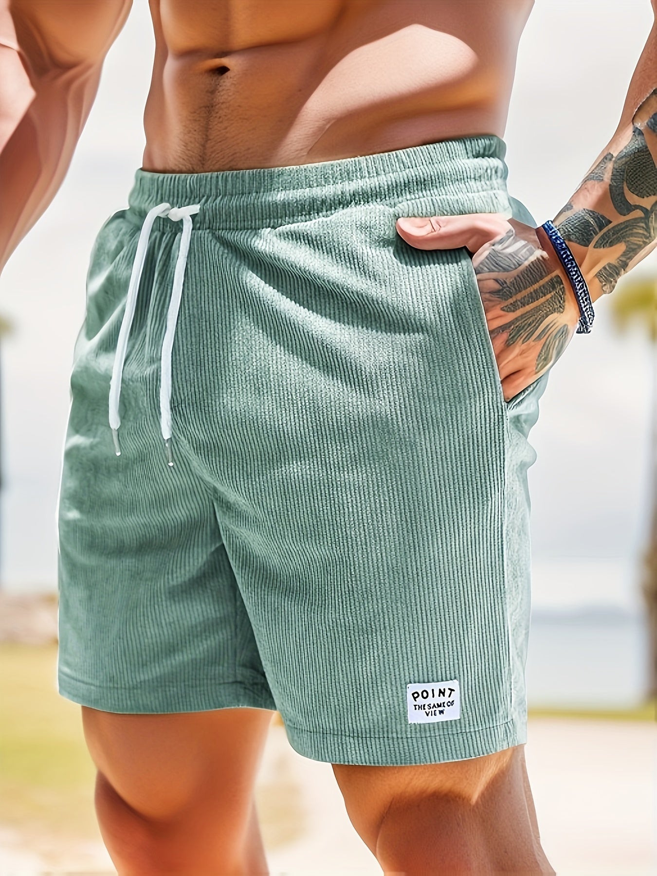 Men's Striped Drawstring Shorts | Summer