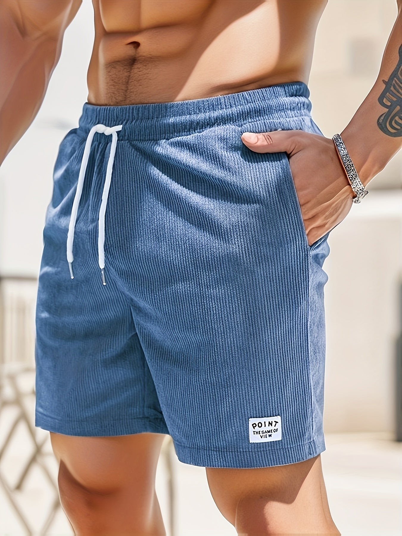 Men's Striped Drawstring Shorts | Summer