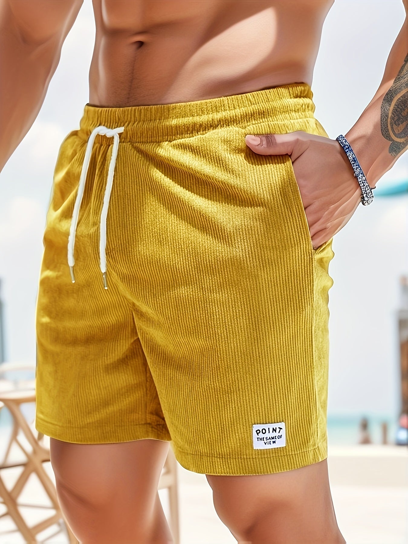 Men's Striped Drawstring Shorts | Summer