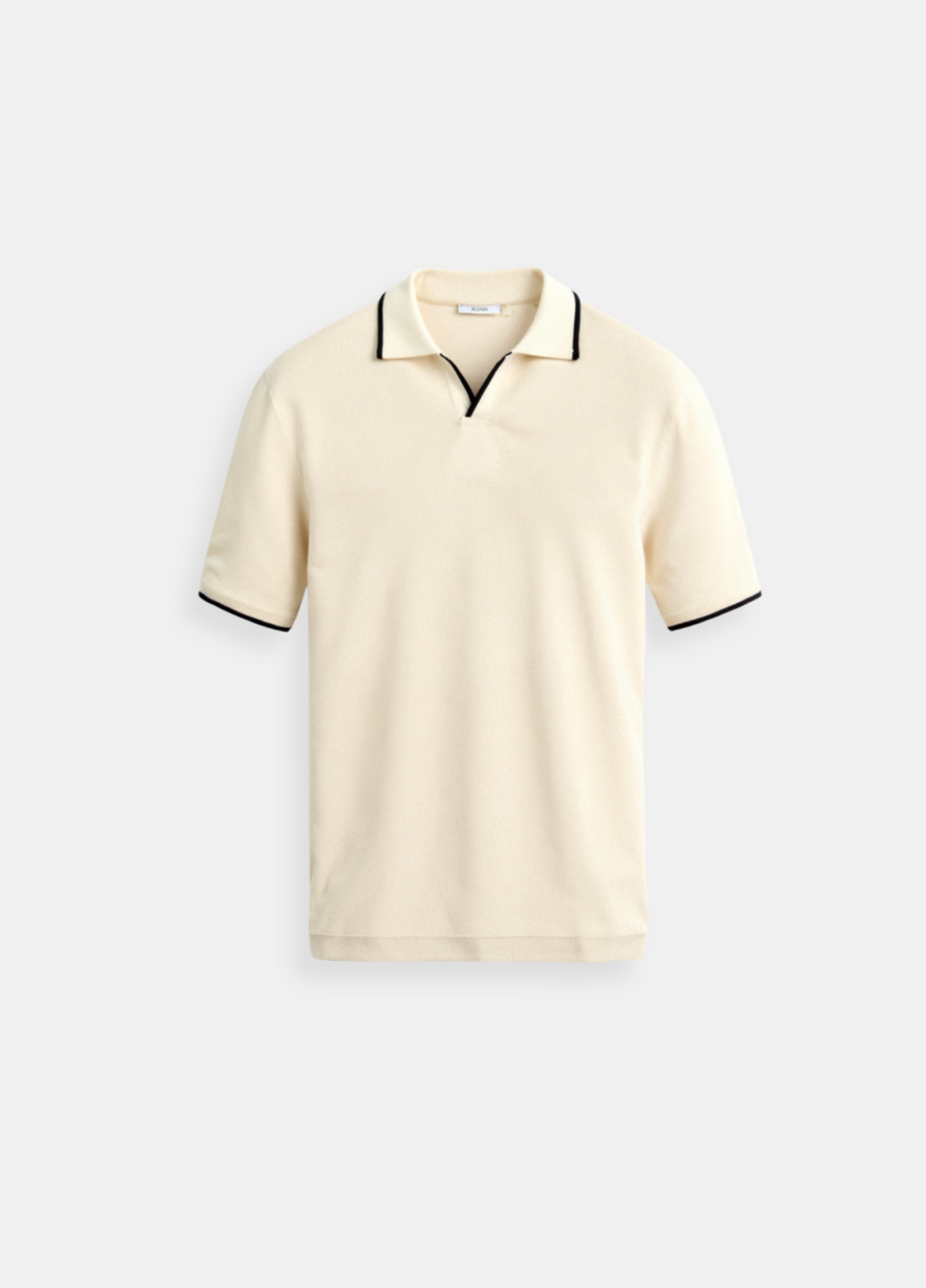 Men's Old Money Polo | Black and White
