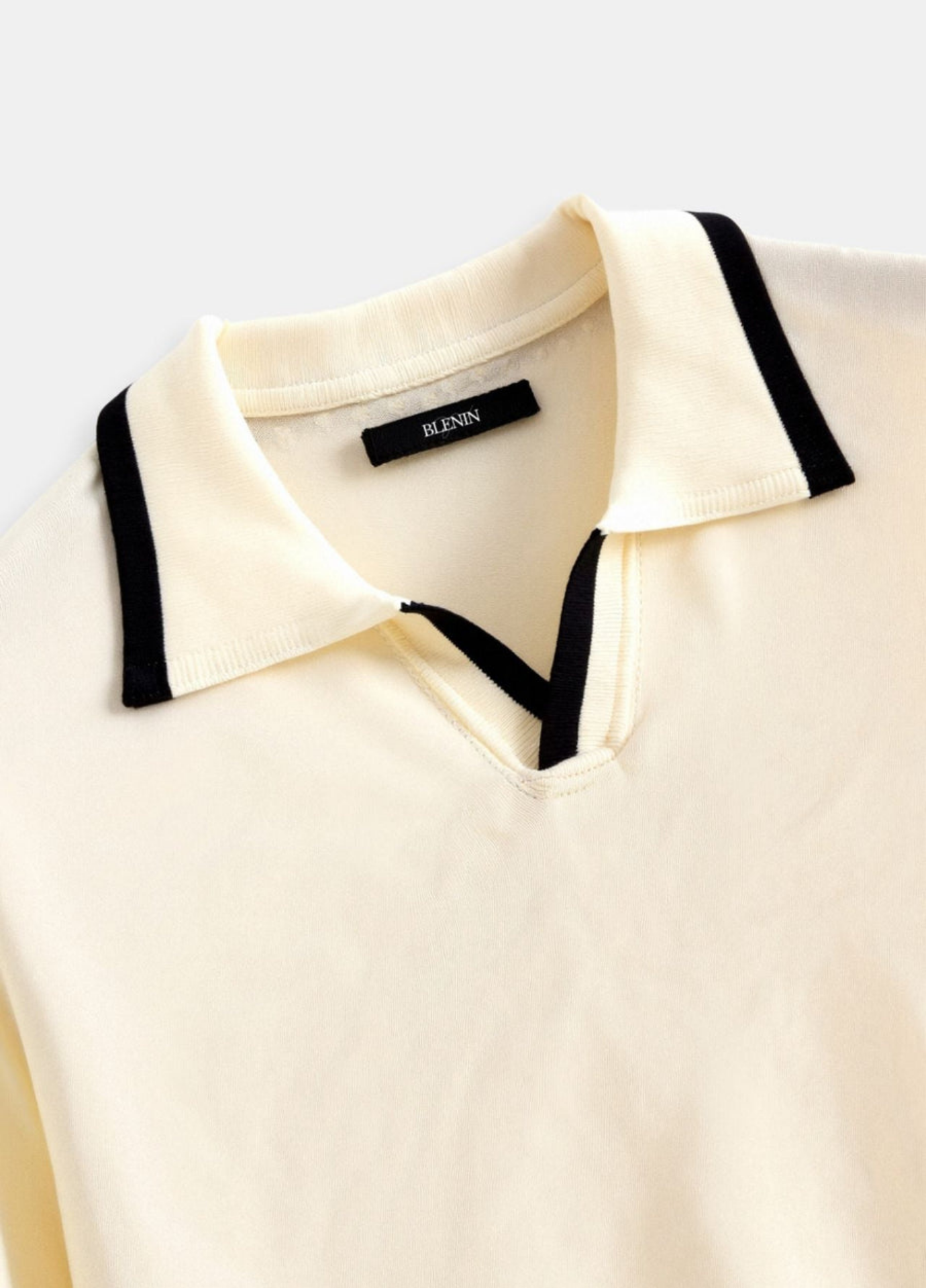 Men's Old Money Polo | Black and White