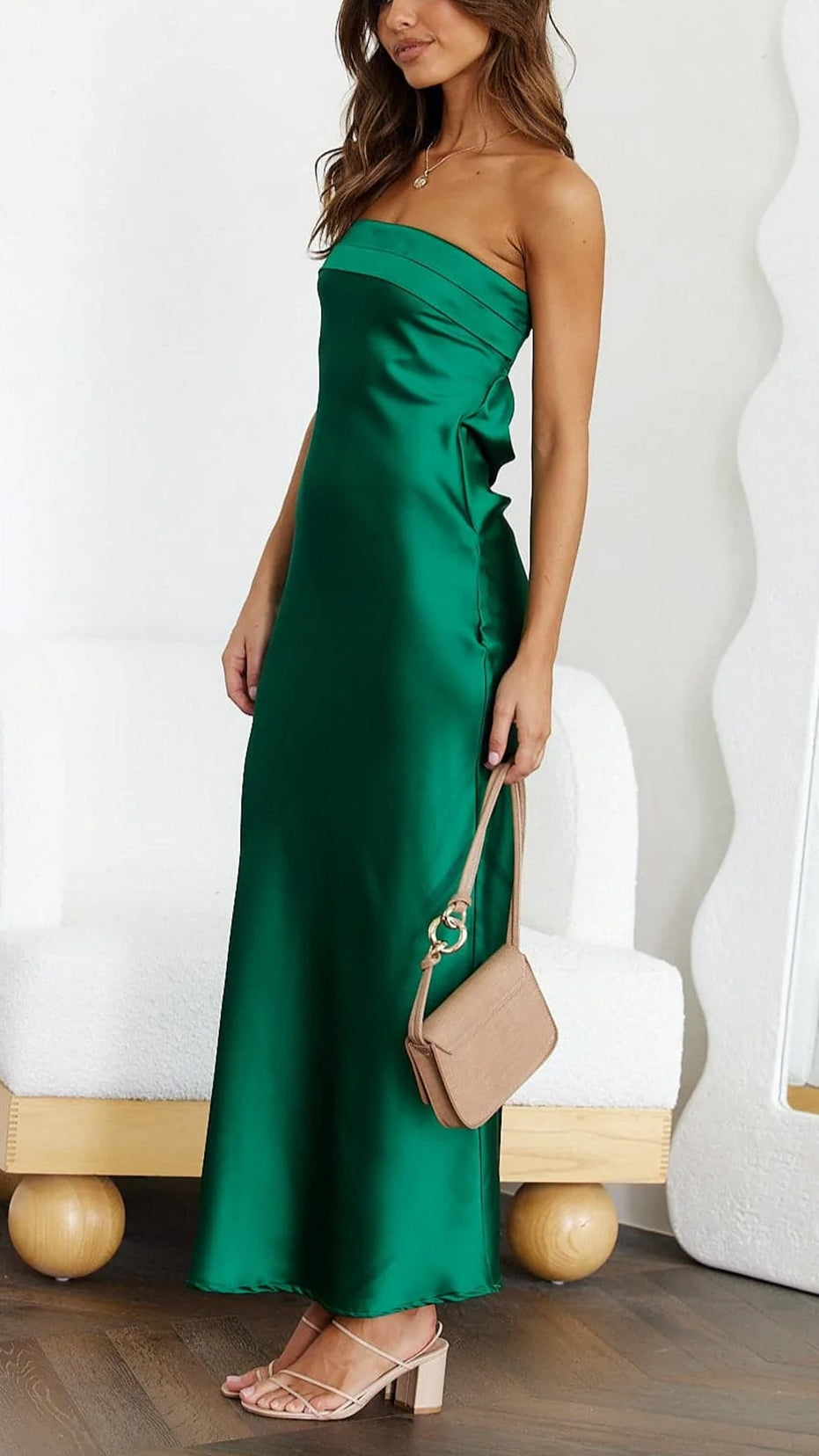Strapless Wedding Guest Dress For Women | Maxi