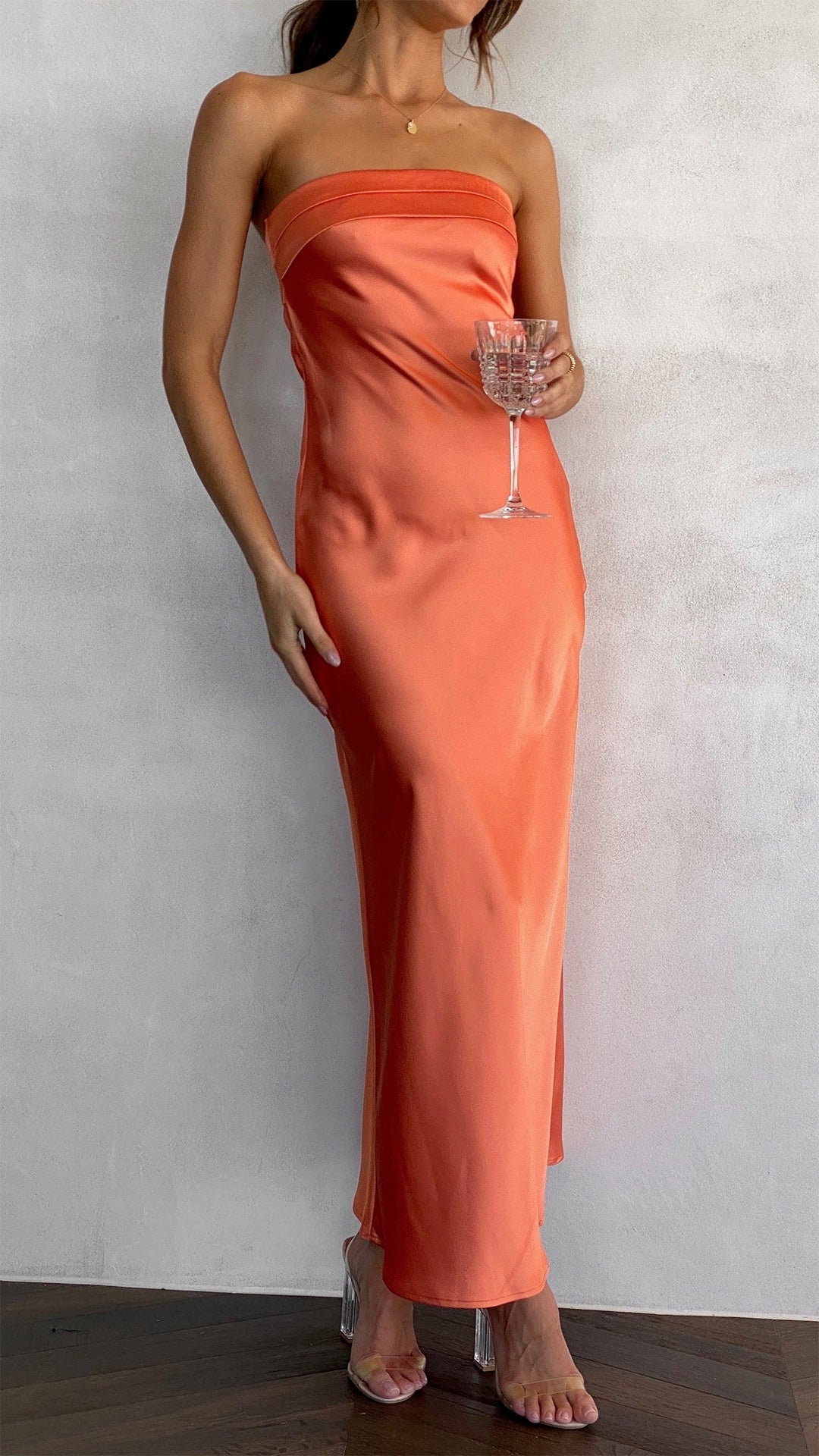 Strapless Wedding Guest Dress For Women | Maxi