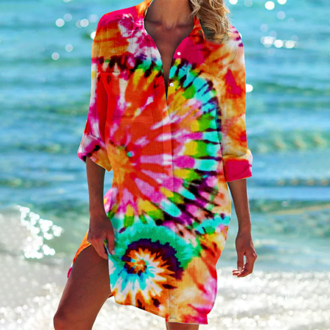 Women's Button Down Shirt Dress | Beach