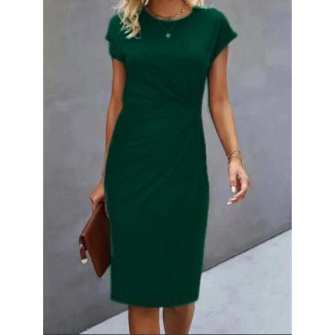 Short-sleeved Formal Dress for Women | Midi