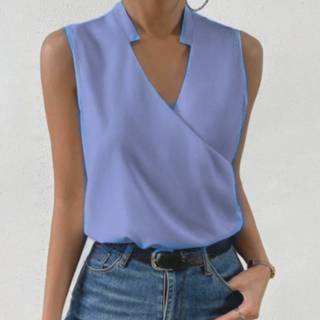 Summer V-Cut Halter Top for Women | Casual