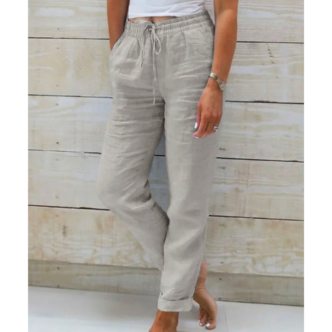 Drawstring Casual Pants | Cropped