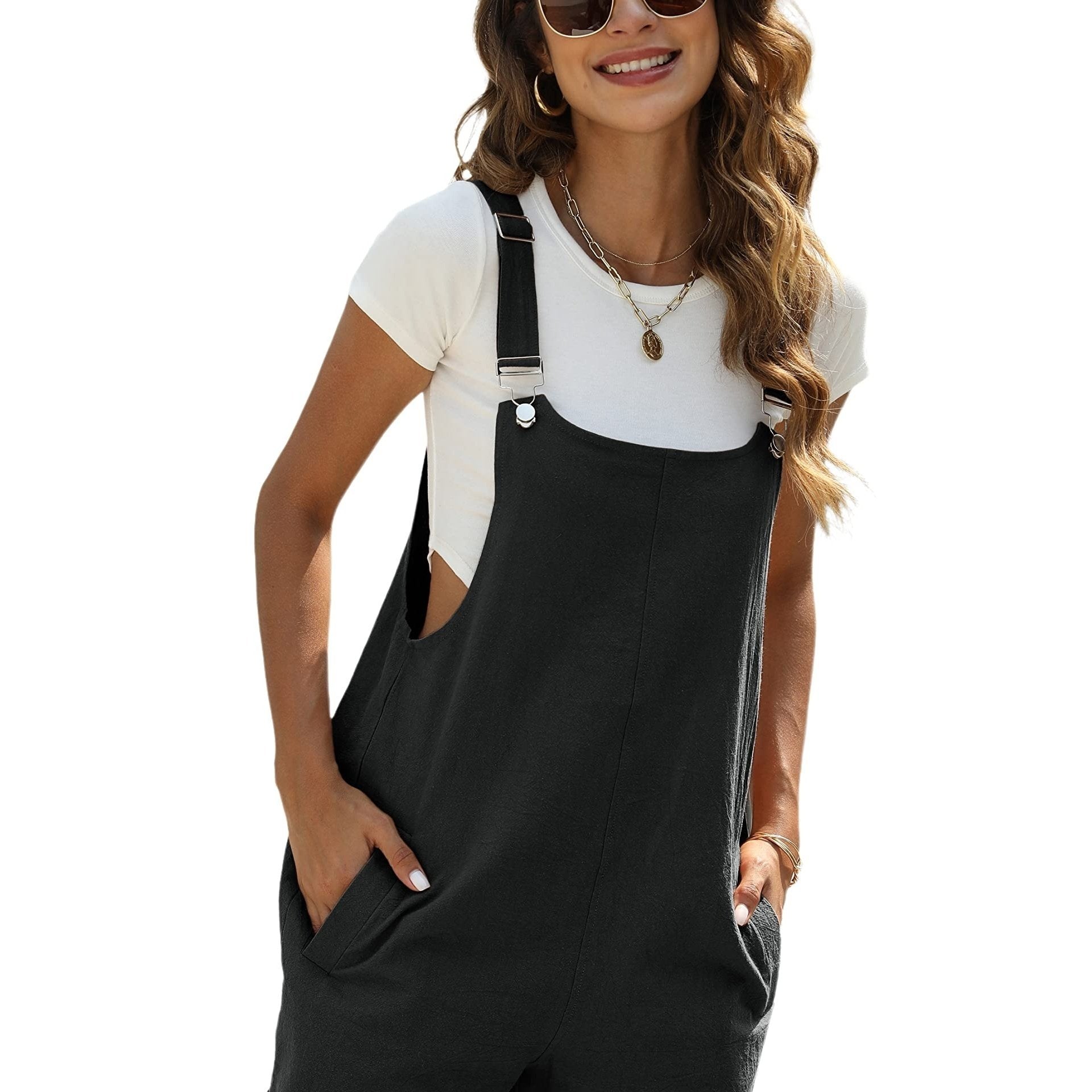 Short Summer Jumpsuit with Pockets | Mini
