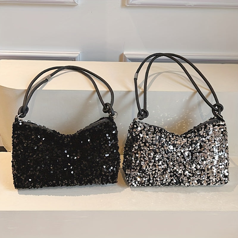 Women's Sequin Handbag | Zipper