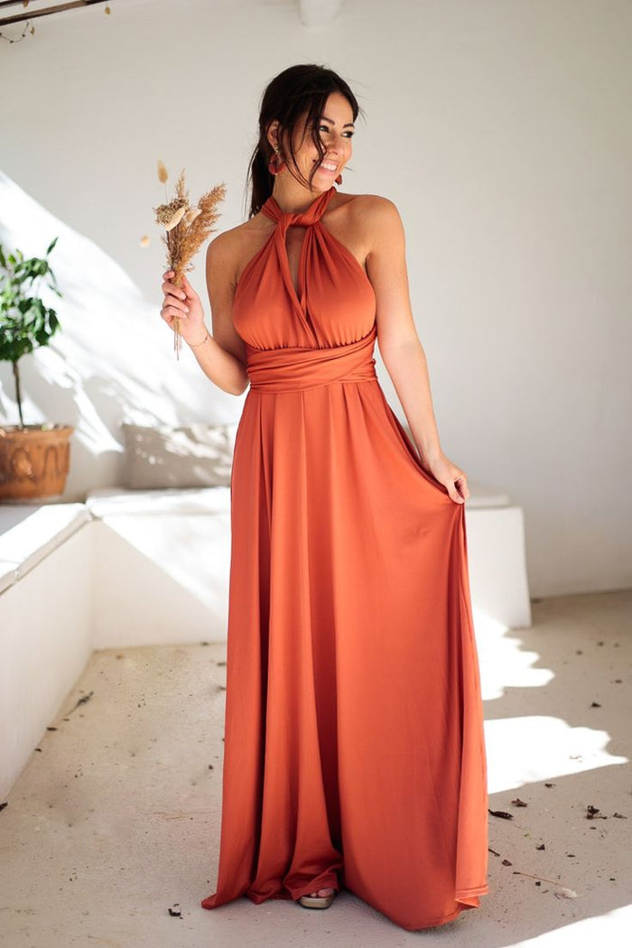 Women's Sleeveless Wrap Maxi Dress | V-Neck