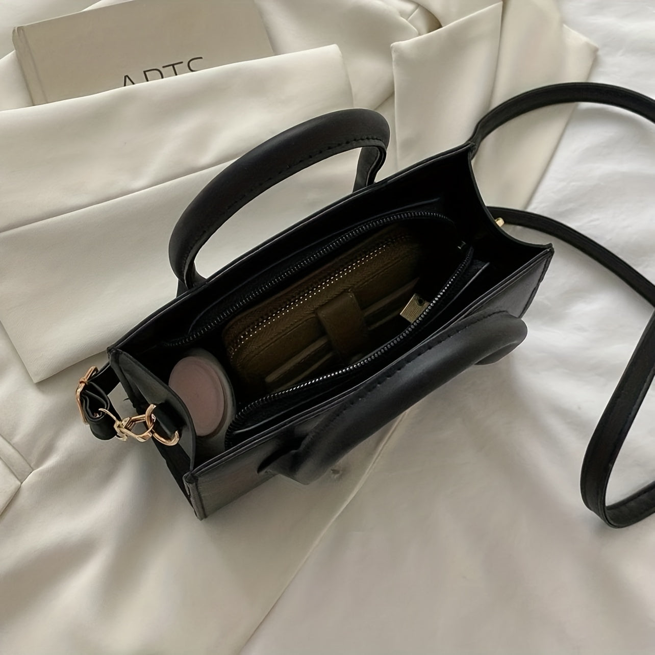 Women's Black Handle Purse | Small