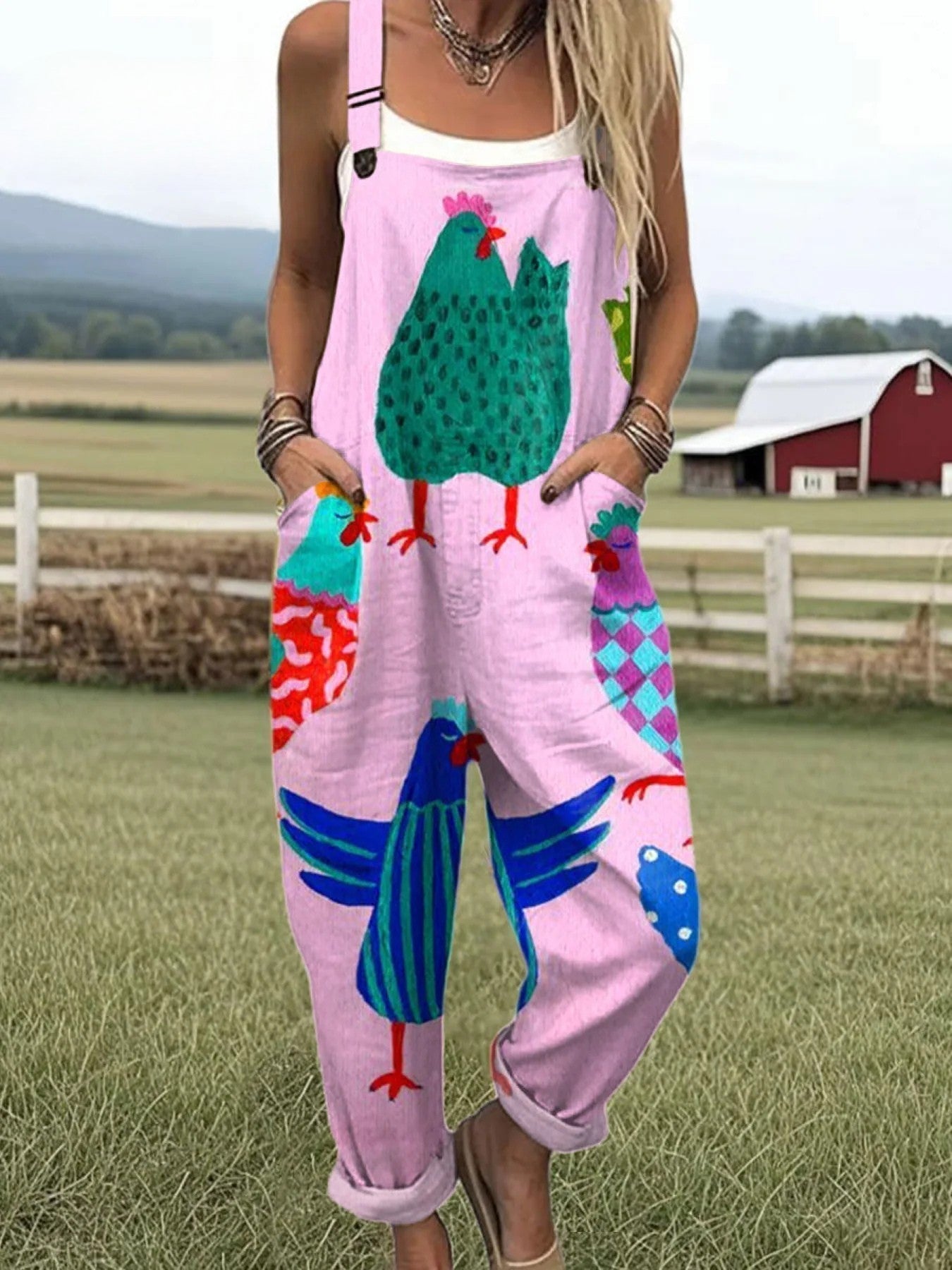 Pink Summer Jumpsuit for Women | Dungaree