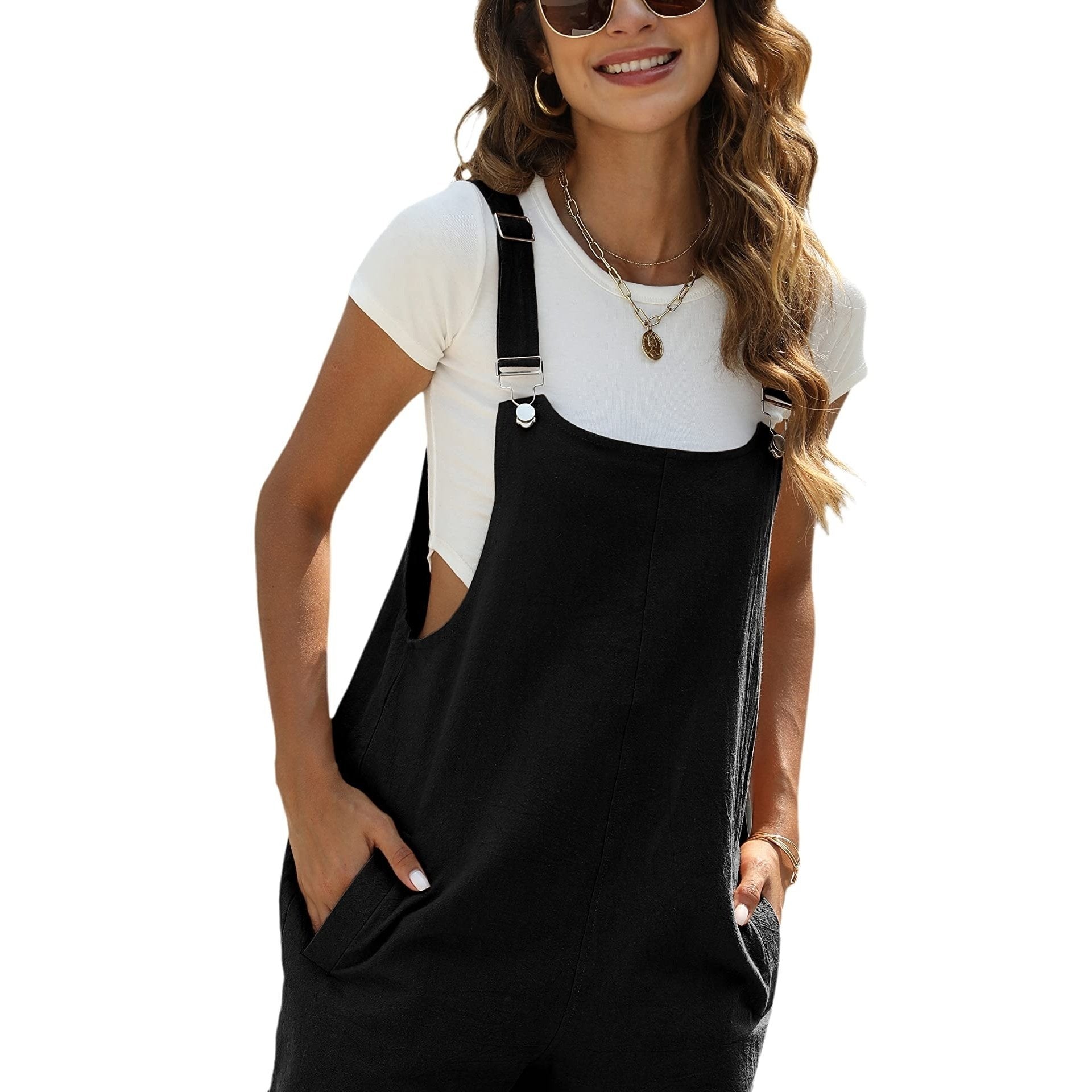 Short Summer Jumpsuit with Pockets | Mini