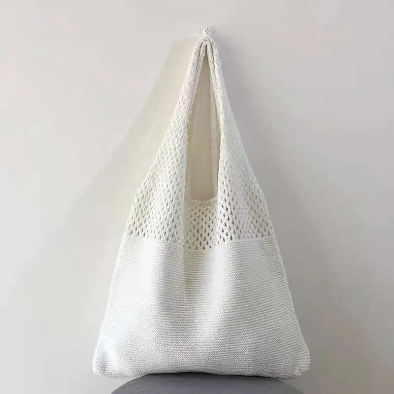 Women's Woven Tote Bag | Groceries and Beach