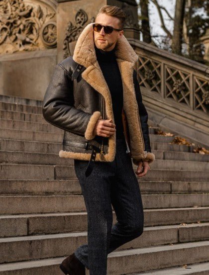 Jacob™ | Premium Shearling Leather Jacket