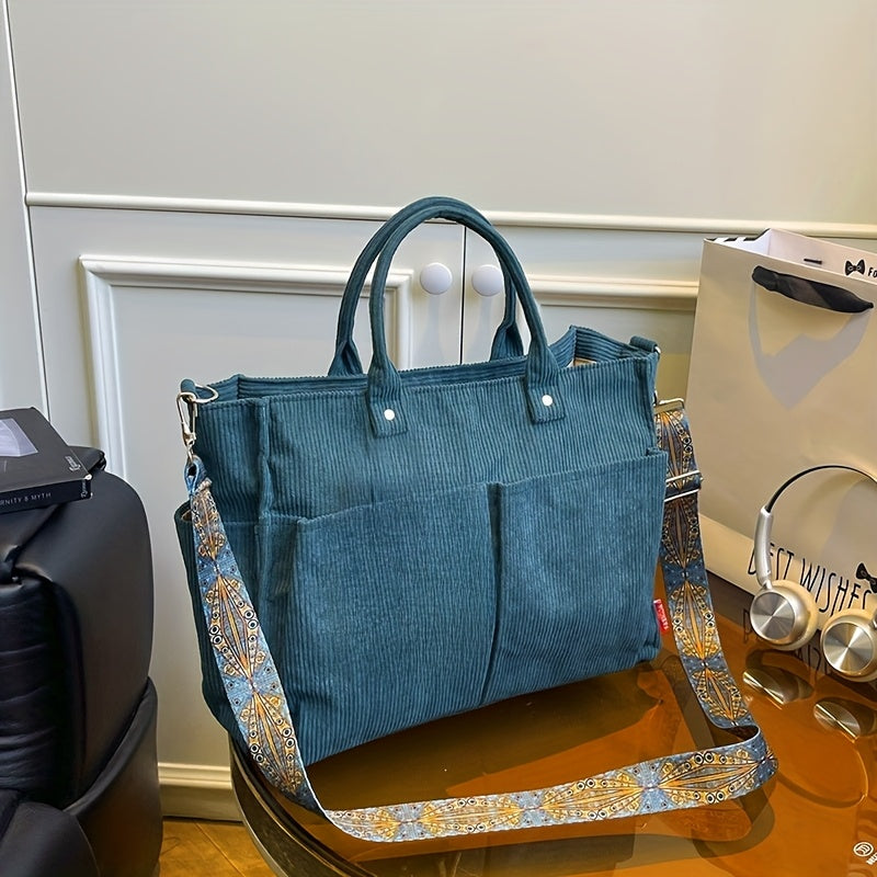 Women's Spacious Tote Bag | Multi-Pocket