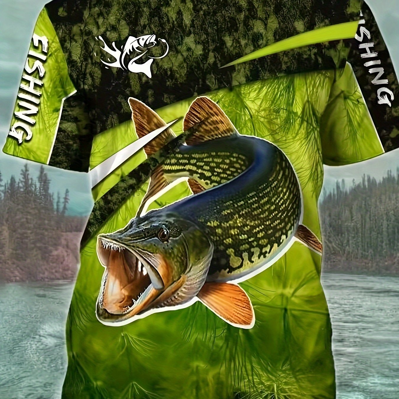 Men's Graphic Summer Fishing Shirt | Short Sleeve