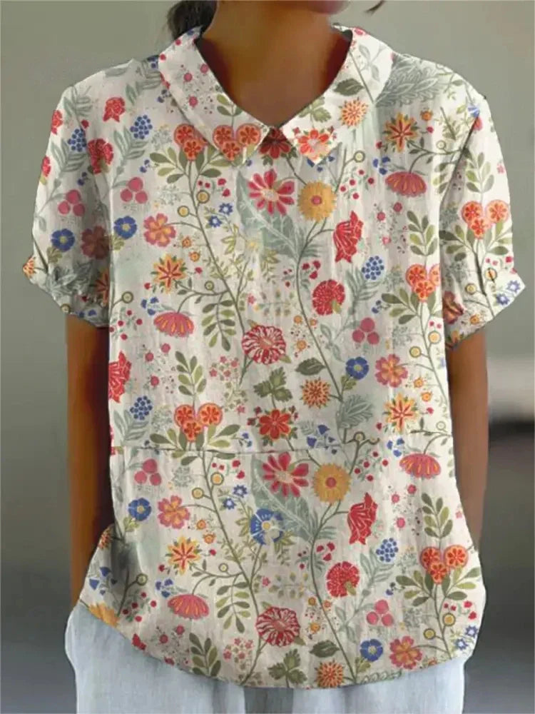 Women's Vintage Floral Blouse | Casual