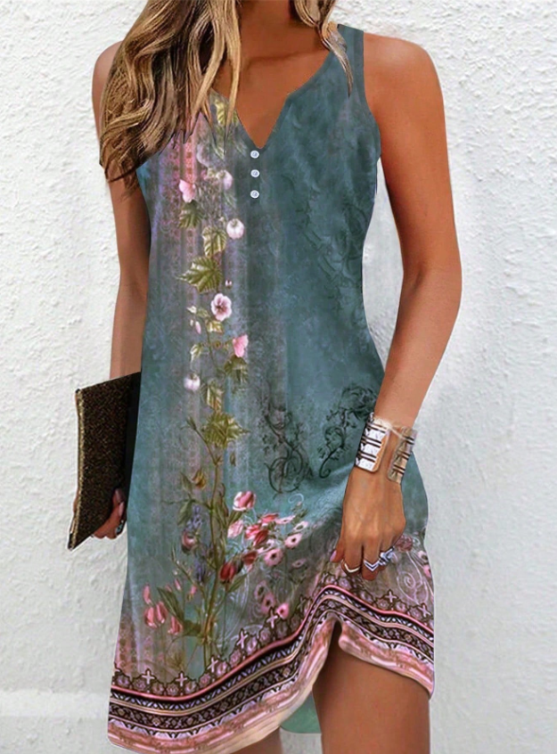 Women's Sleeveless Relaxed Dress | Mini