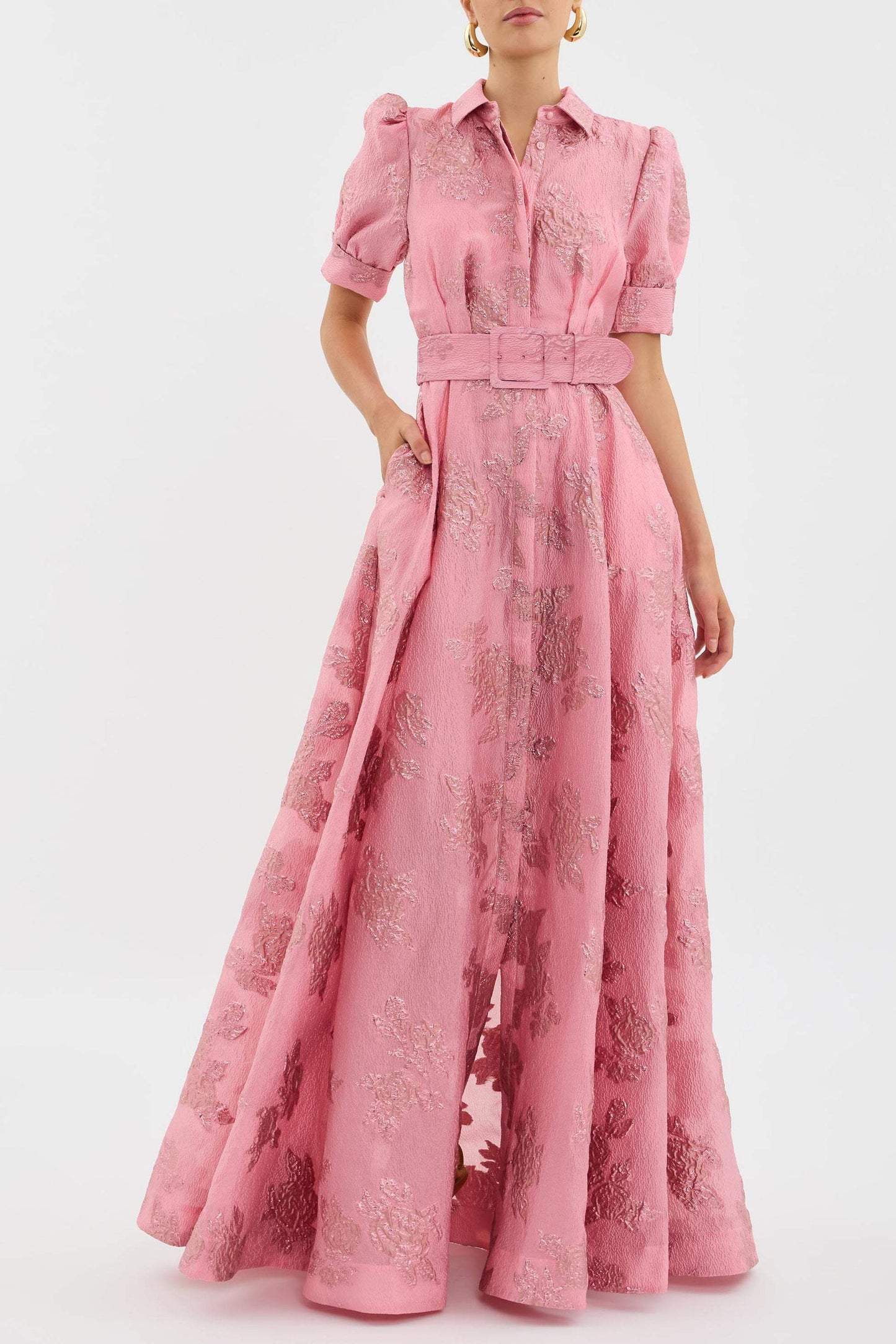 Women's Fancy Pink Dress | Maxi