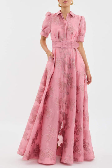 Women's Fancy Pink Dress | Maxi