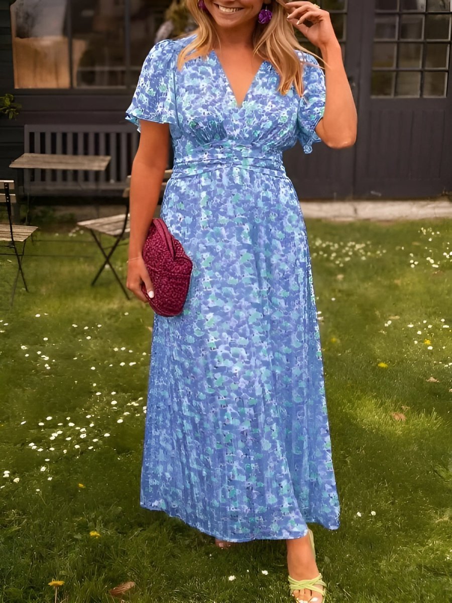 Womens Vibrant Floral Dress | Maxi