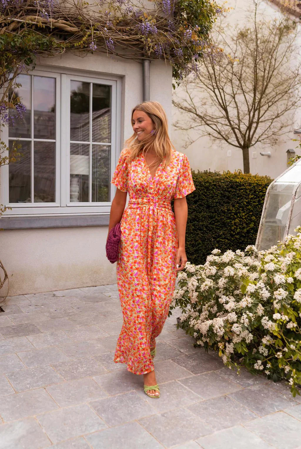 Womens Vibrant Floral Dress | Maxi