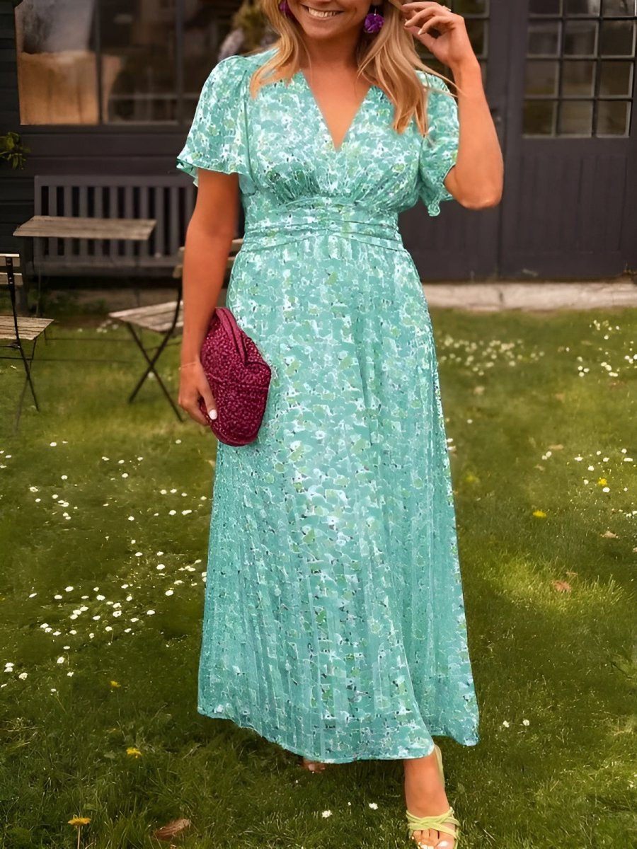 Womens Vibrant Floral Dress | Maxi