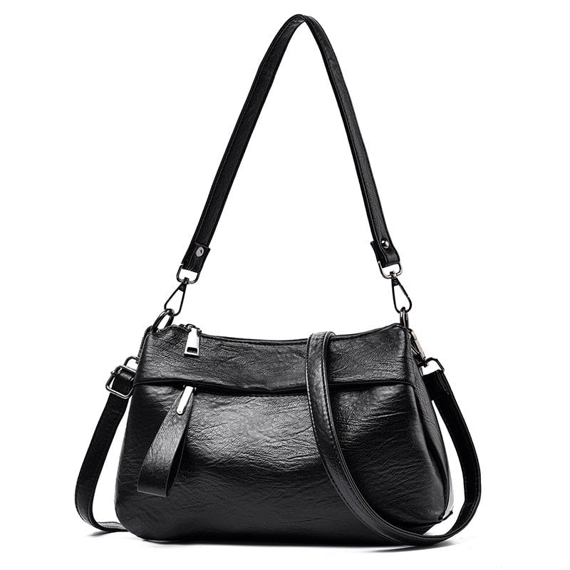 Samantha - Classic Leather Crossbody Bag