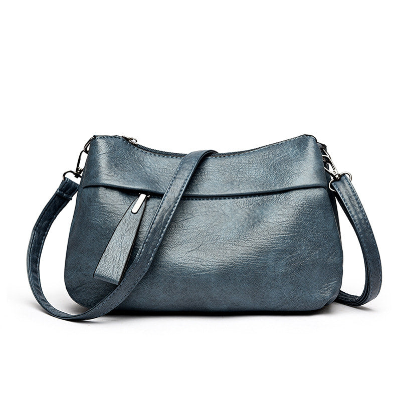 Samantha - Classic Leather Crossbody Bag