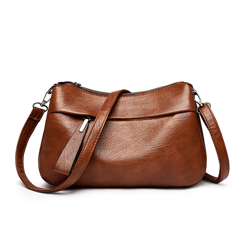 Samantha - Classic Leather Crossbody Bag