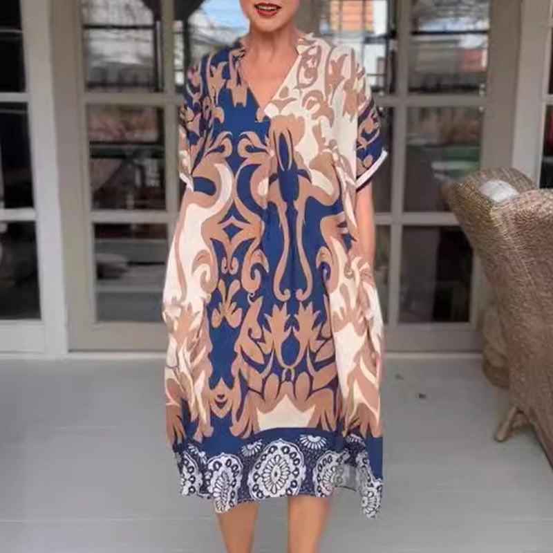 Grace - Printed Midi Dress