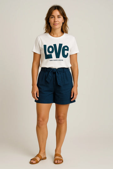 Women Summer Graphic T-Shirt with Oversized Fit – Bold Statement Print and Classic O-Neck Style - Image 3