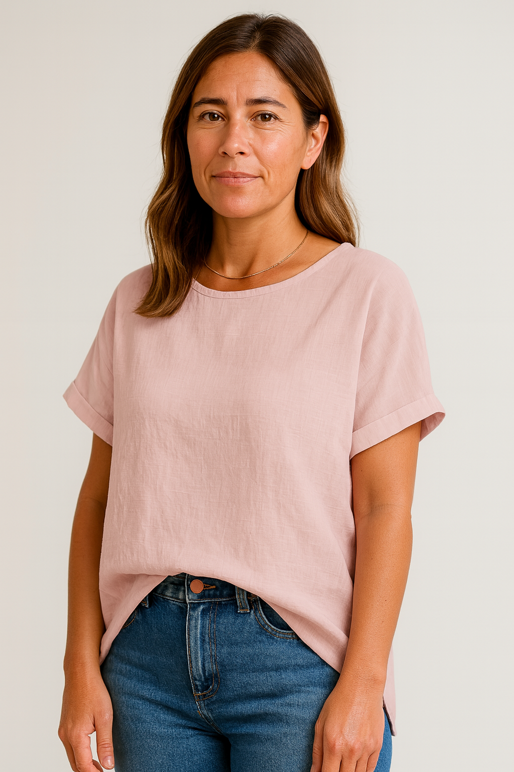Women Summer Casual Short Sleeve Top with Loose Fit – Breathable and Versatile Design - Image 6