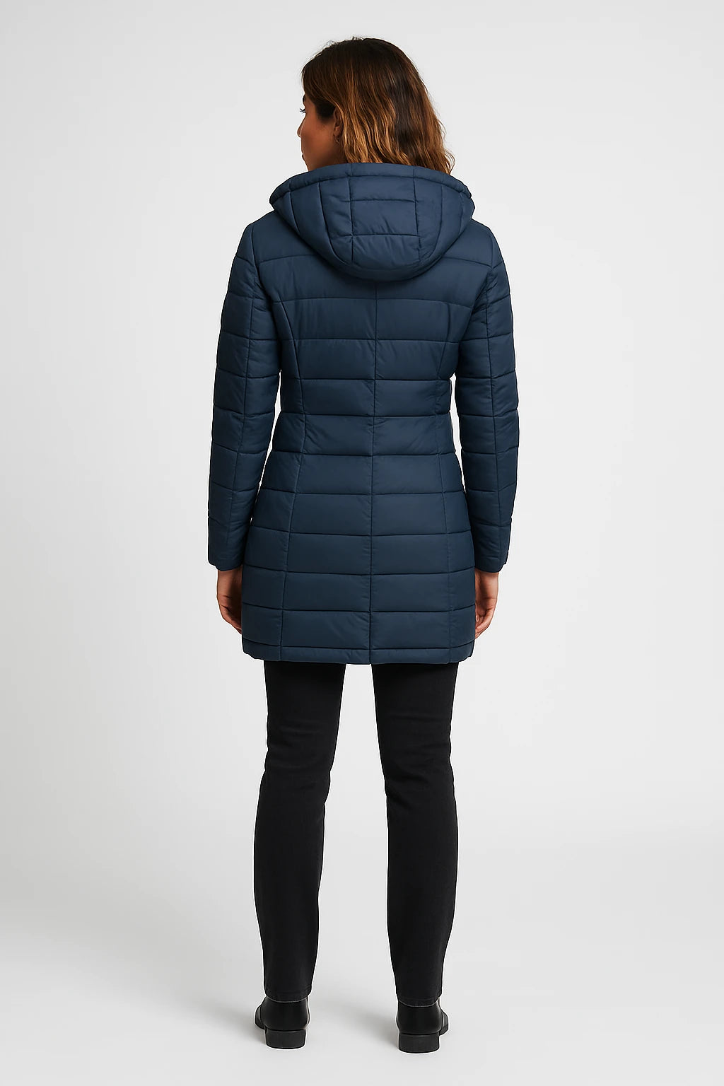 Women Winter Coat – Premium Quilted Design – Slim Fit – Insulated and Detachable Hood - Image 3