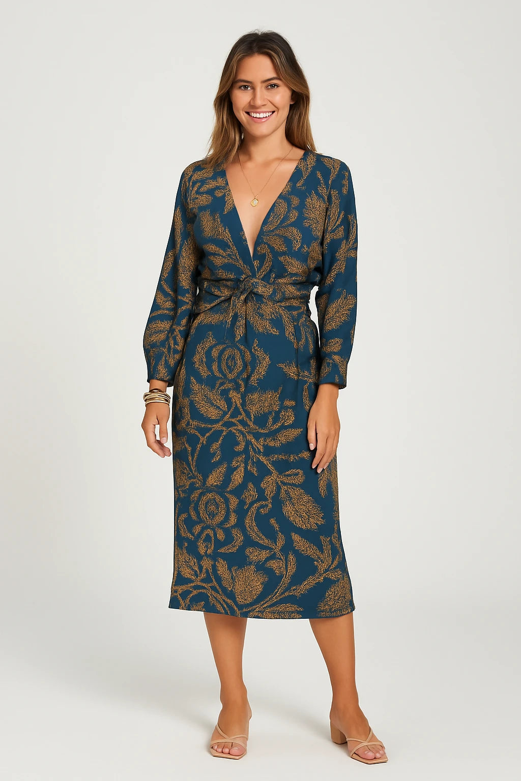 Womens Summer Wrap Dress with Adjustable Fit – Casual Chic Style for Everyday Wear - Image 3