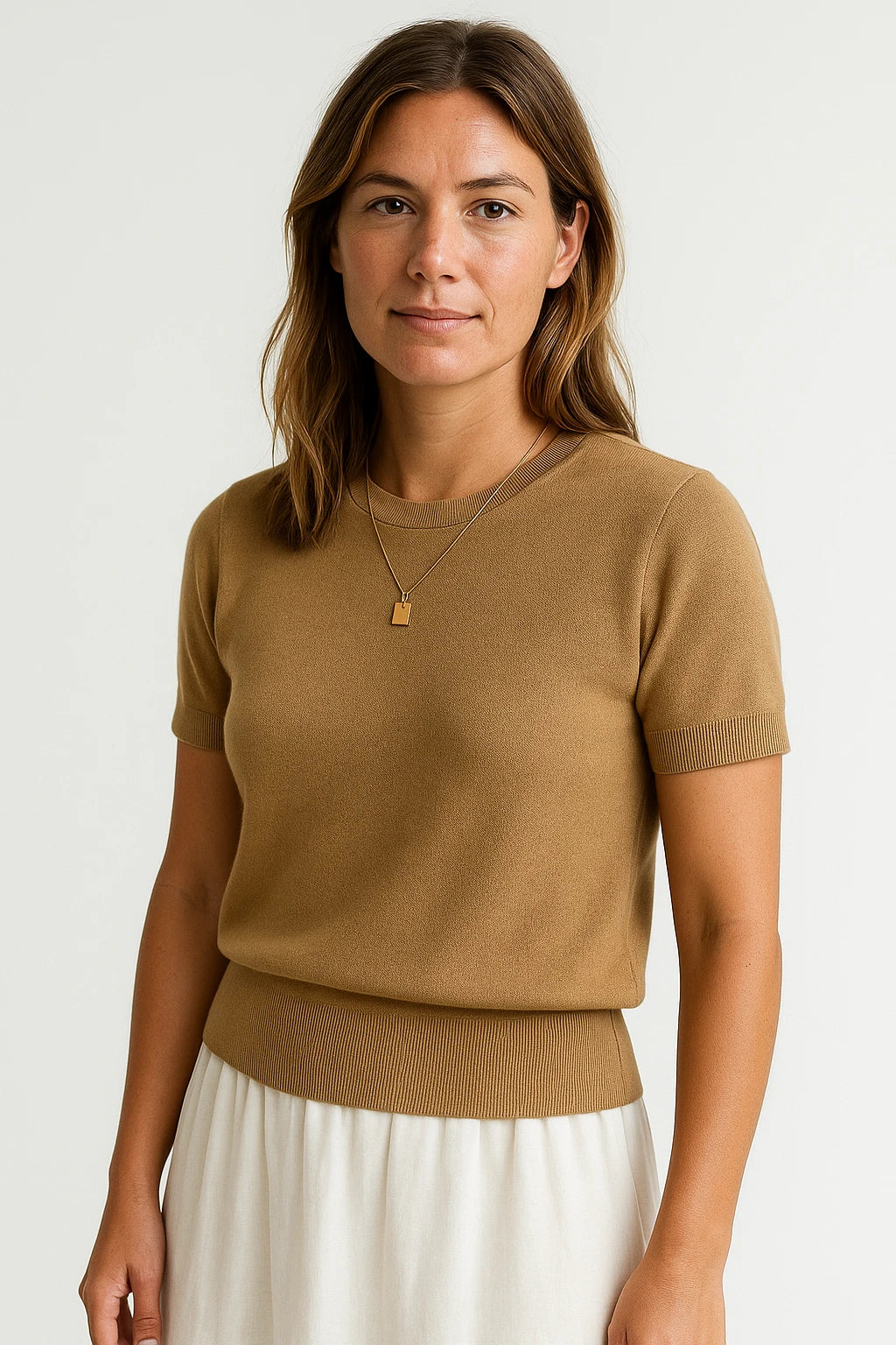 Women Year-Round Classic Short Sleeve Knit Top with Regular Fit and Easy Care Features - Image 7
