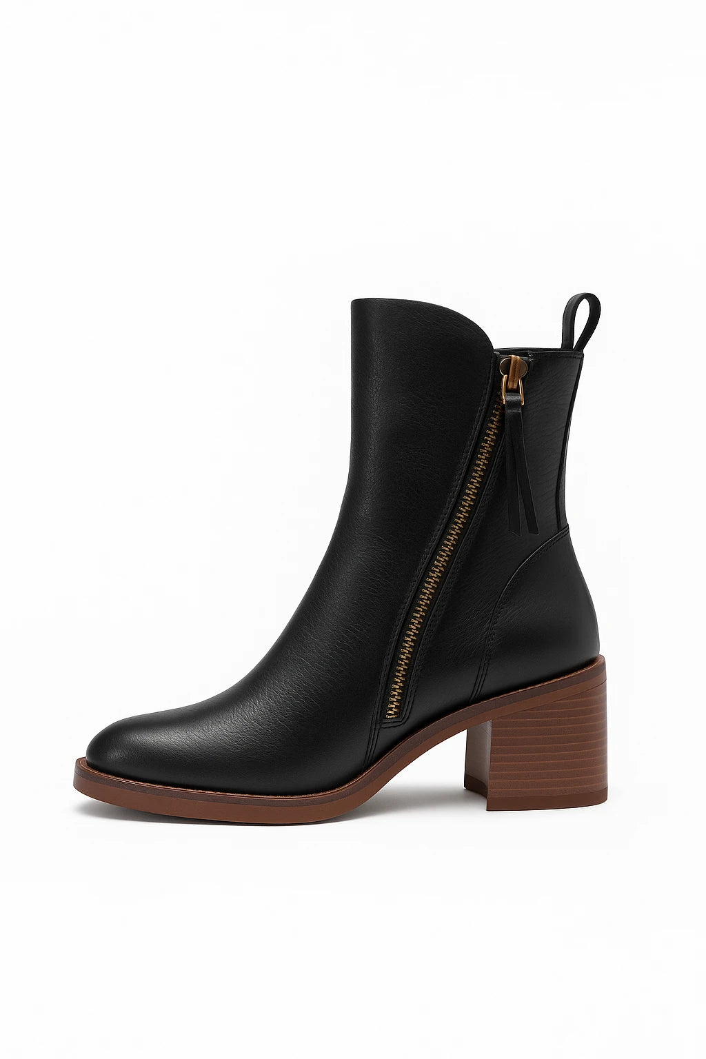 Womens All-Day Comfort Ankle Boots from Premium Leather with Elegant Style and Durable Construction - Image 1