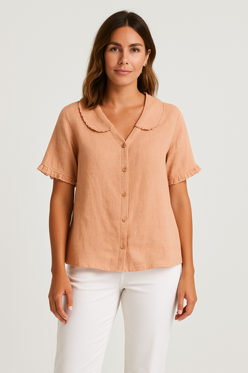 Mens Spring Shirt with Relaxed Fit – Retro Style – Lightweight and Breathable Design - Image 1