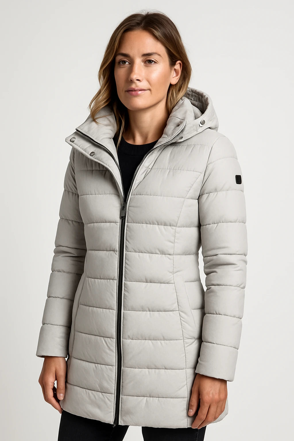 Women Winter Coat – Premium Quilted Design – Slim Fit – Insulated and Detachable Hood - Image 9