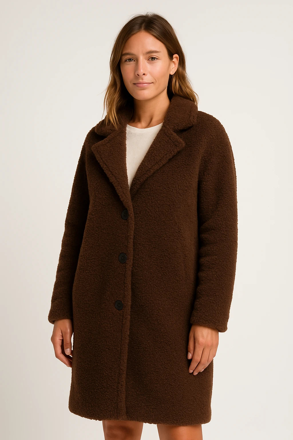 Womens Winter Oversized Teddy Coat with Relaxed Fit and Warm Insulation - Image 6