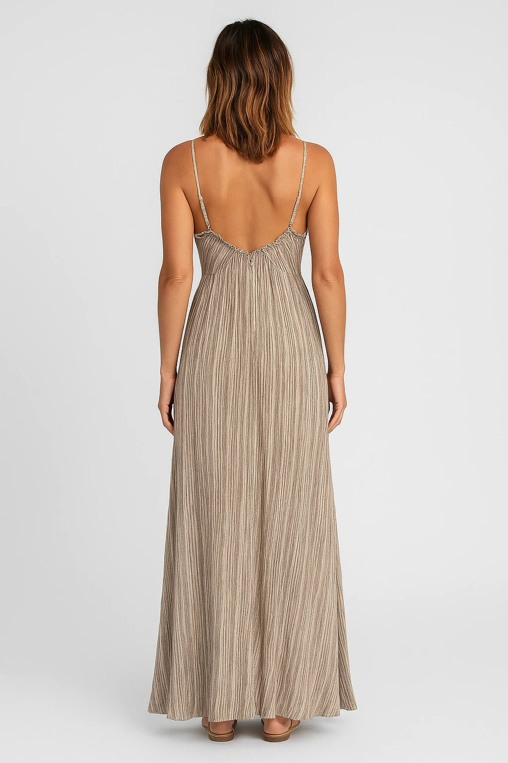Womens Evening Dress for Formal Events with Flattering Fit and Elegant Pleated Design - Image 2