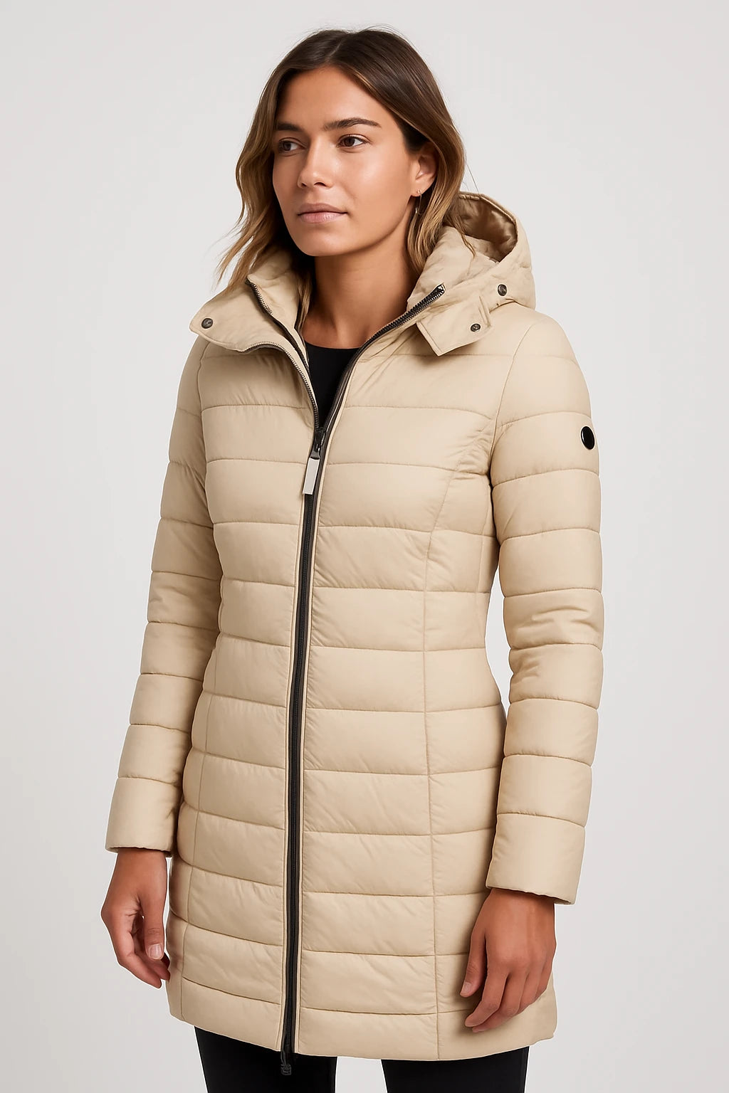Women Winter Coat – Premium Quilted Design – Slim Fit – Insulated and Detachable Hood - Image 5