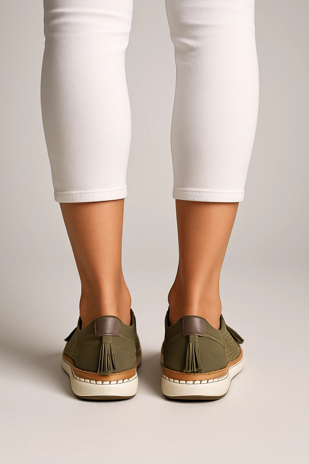 Perforated Lace-Up Casual Sneakers for Women