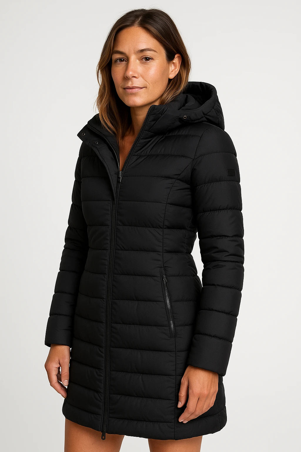 Women Winter Coat – Premium Quilted Design – Slim Fit – Insulated and Detachable Hood - Image 7