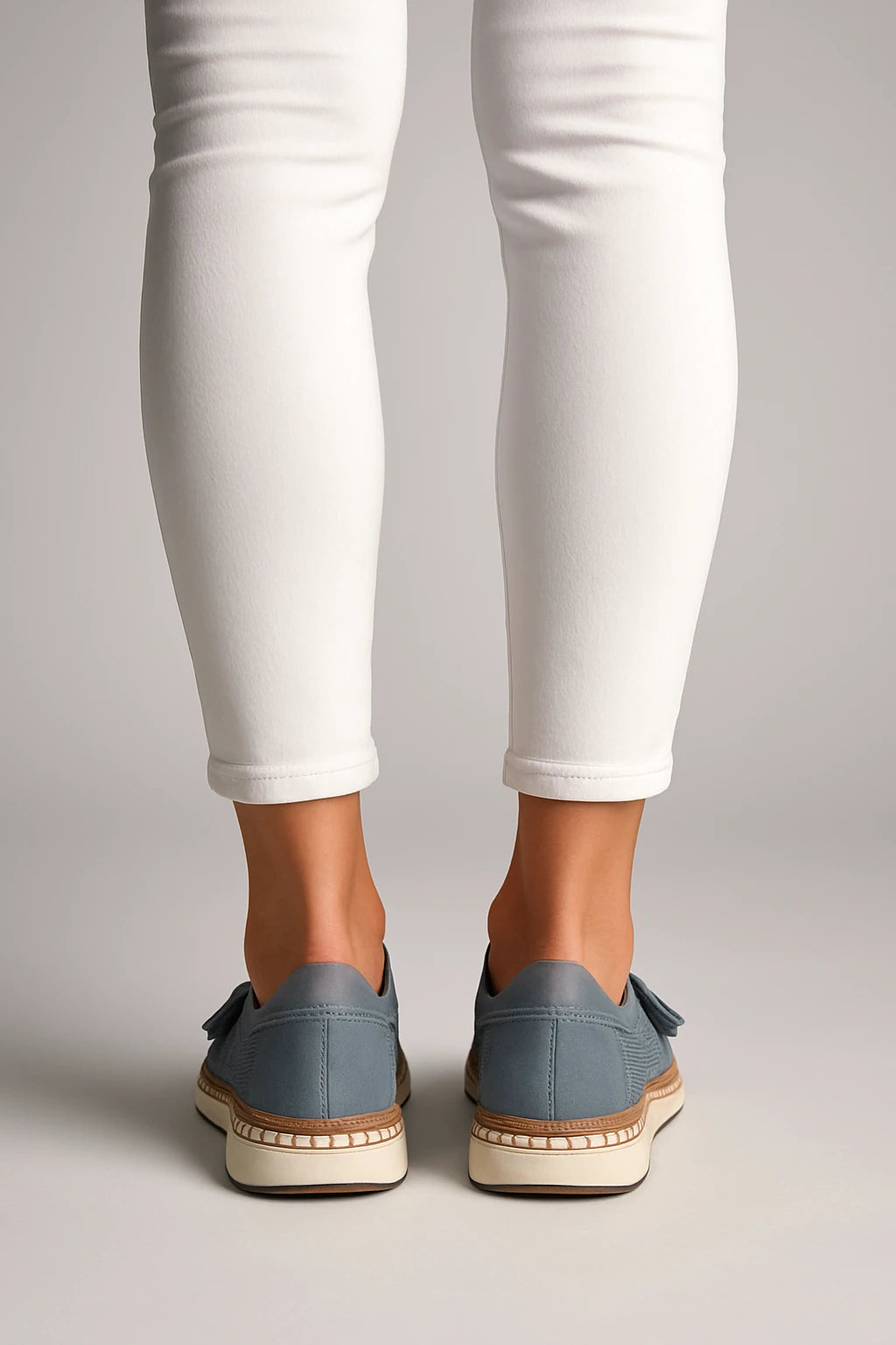 Perforated Lace-Up Casual Sneakers for Women