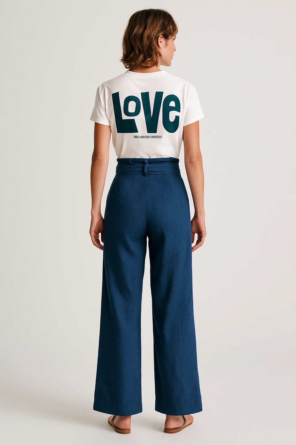 Women Summer Graphic T-Shirt with Oversized Fit – Bold Statement Print and Classic O-Neck Style - Image 2