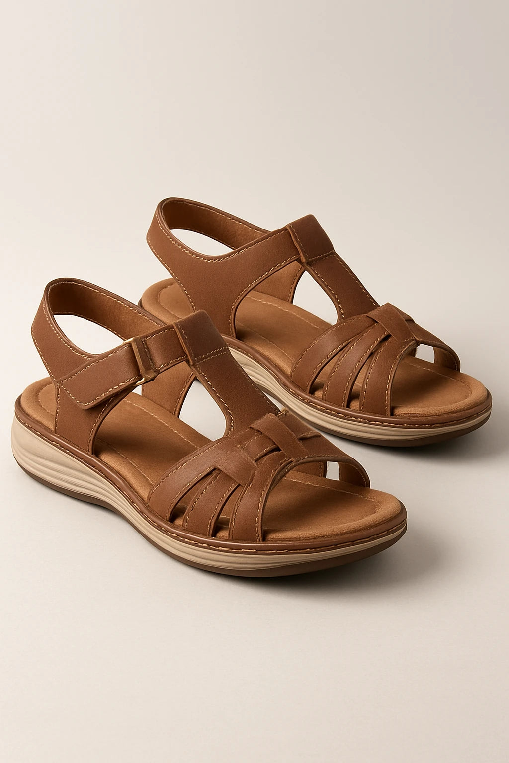 Adjustable Strappy Comfort Sandals for Women