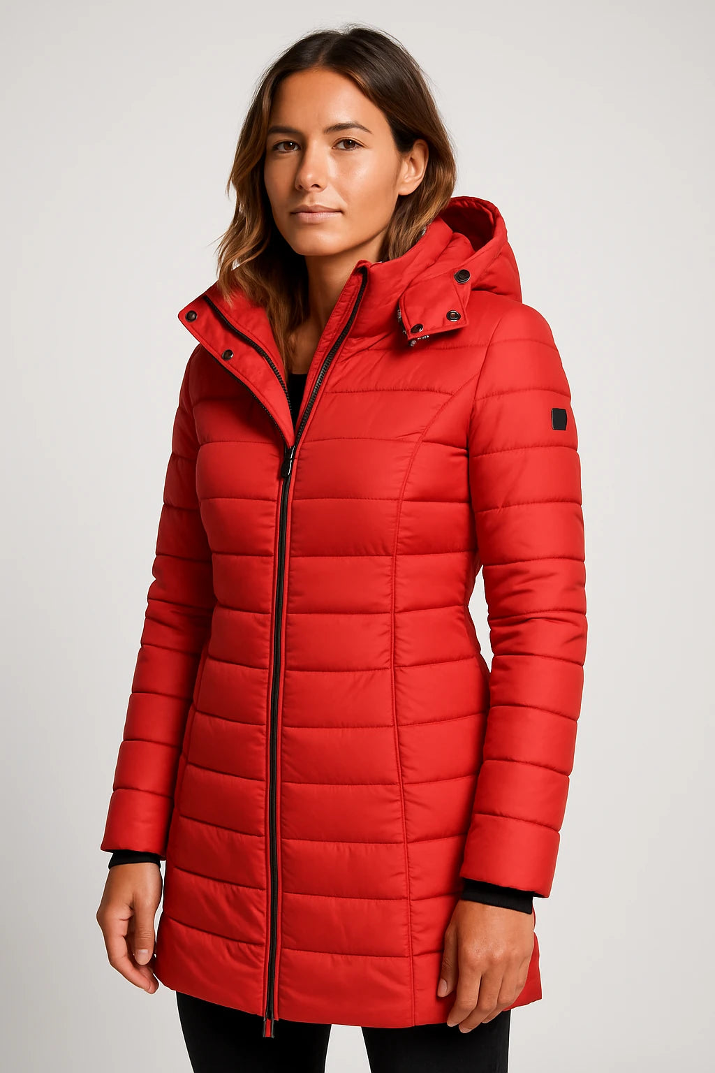 Women Winter Coat – Premium Quilted Design – Slim Fit – Insulated and Detachable Hood - Image 8